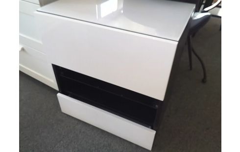 MEUBLE 2T AVEC ETAGERE VERRE