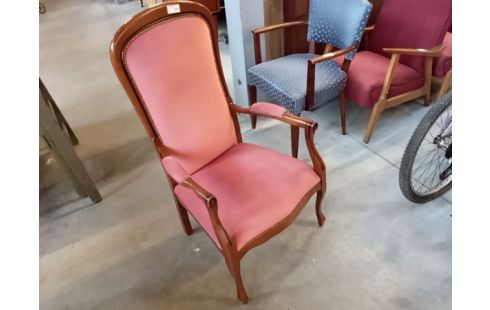 FAUTEUIL MERISIER VELOURS OCRE