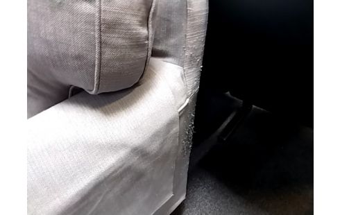 CANAPE TISSU GRIS 1 COTE GRIFFE