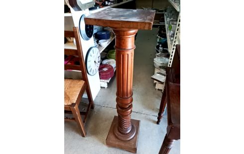 COLONNE PIÉDESTAL BOIS TOURNÉ