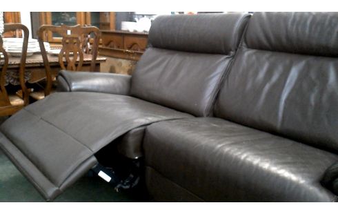 BUTACA. 2 PLAZAS PARDO CUERO, , SILLÓN RELAX ELÉCTRICO