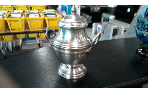 SUCRIER METAL ARGENTE ANCIEN