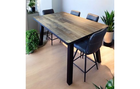 TABLE MANGE DEBOUT ST INDUSTRIEL RECTANGLE MODERNE+ ALLONGE/H§H MODELE "NOE"