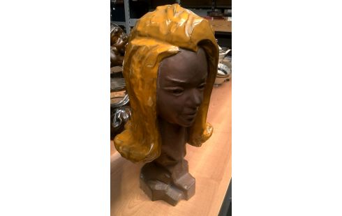 BUSTO MUJER TERRA COTTA