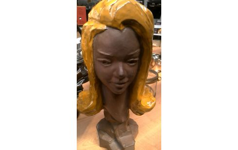 BUSTO MUJER TERRA COTTA