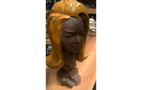 BUSTO MUJER TERRA COTTA