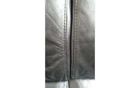 BUTACA. 2 PLAZAS NEGRO CUERO