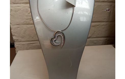 COLLIER BIJOUX COEUR ARGENT
