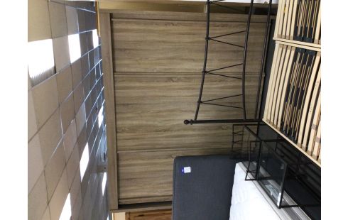 GARDE ROBES FINITION CHENE 3 PORTES COULISSANTES