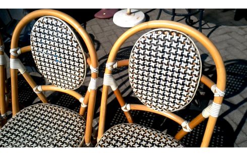 4 CHAISES BISTROT BAMBOU
