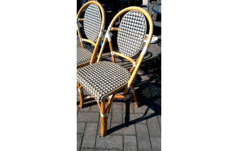 4 CHAISES BISTROT BAMBOU