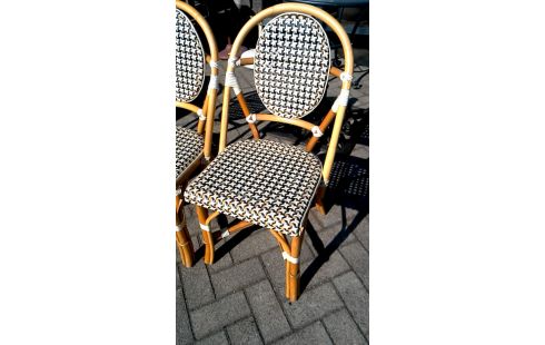 4 CHAISES BISTROT BAMBOU