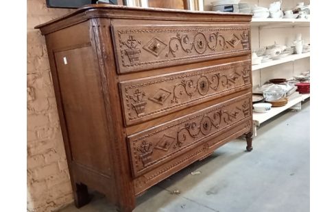 COMMODE CHENE 19E