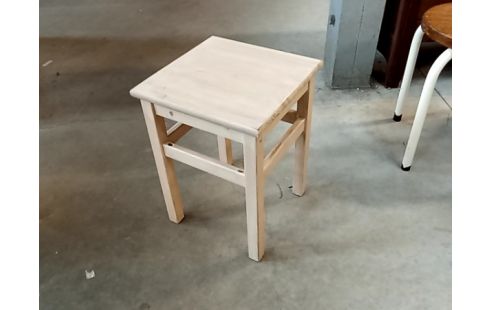 TABOURET patine blanc