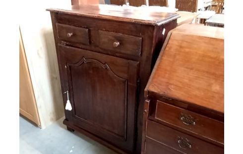 CONFITURIER chene antique 2 tiroirs 1 porte