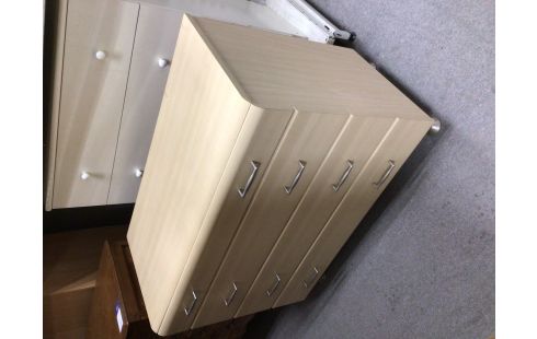 COMMODE MODERNE COULEUR HETRE 4 TIROIRS