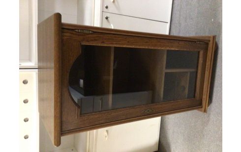 MEUBLE 1 PORTE VITREE CHENE MOYEN