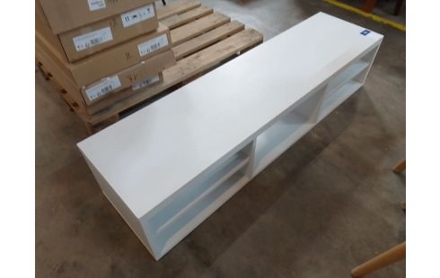 MEUBLE TV TYPE MODERNE MELAMINE BLANC