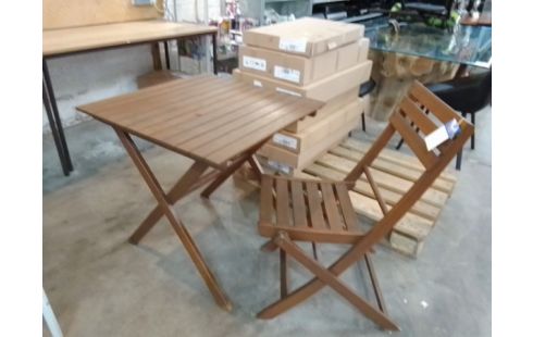 TABLE DE JARDIN + 1 CHAISE