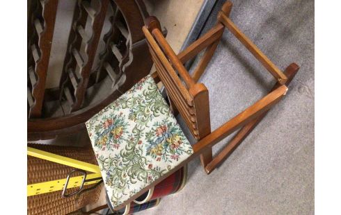 CHAISE ENFANT DECO TISSU FLEURIS