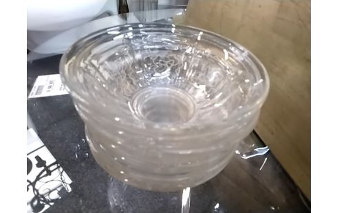 COUPELLE EN VERRE lot de 7