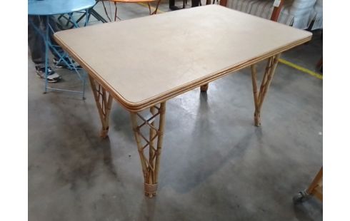 TABLE BAMBOU 122X82X72CM