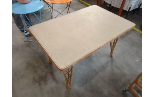 TABLE BAMBOU 122X82X72CM