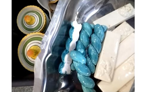 SUPPORT A COUTEAU BLEU lot de 5