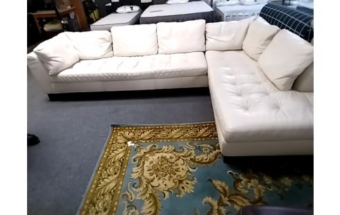 CANAPE D'ANGLE CUIR ROCHE BOBOIS