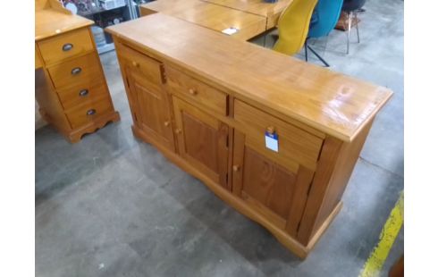 ENFILADE PIN 3 PORTES / 3 TIROIRS