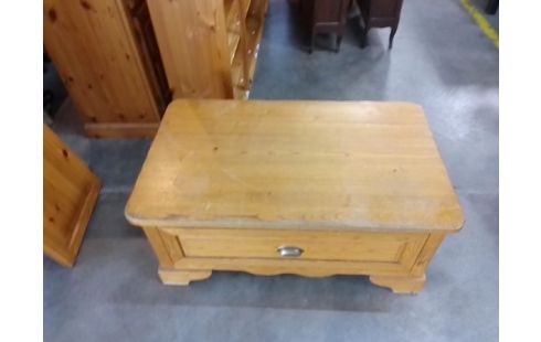 TABLE BASSE CHENE 1 TIROIR EN L'ETAT