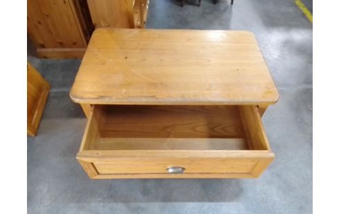 TABLE BASSE CHENE 1 TIROIR EN L'ETAT