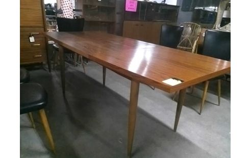 TABLE VINTAGE TECK + ALLONGES