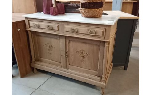 MEUBLE LAVABO DÉCAPÉ EN CHENE