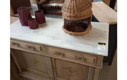 MEUBLE LAVABO DÉCAPÉ EN CHENE