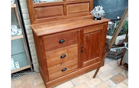 PORTE MANTEAU TECK MIROIR BISEAUTE