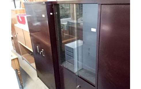 VITRINE BIBLIOTHEQUE METALLIQUE ACIOR + CLE