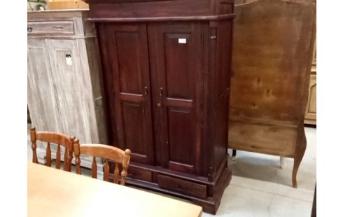 MEUBLE BOIS EXOTIQUE 2 PORTES