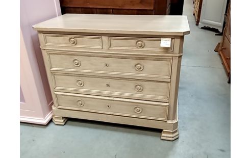 COMMODE patinee blanche