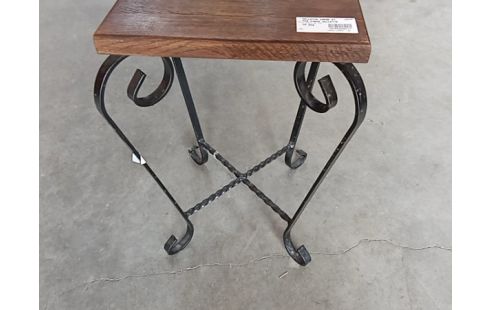 SELLETTE CHENE ET FER FORGE