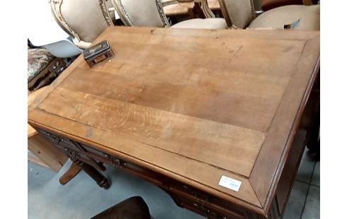 BUREAU CHENE A TIROIRS RETRO