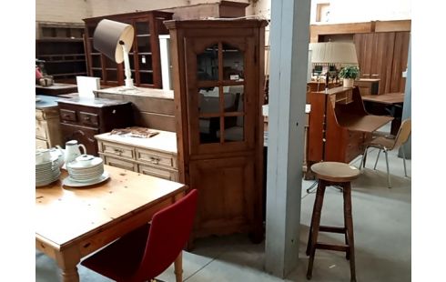 ENCOIGNURE CHENE 1 PORTE VITREE+1PORTE CHENE