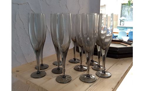 FLUTE A CHAMPAGNE FUMÉ LE LOT