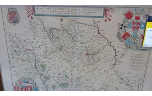 CARTE GÉOGRAPHIQUE LILE 17ÈME