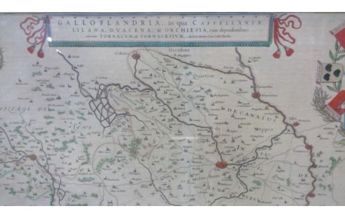 CARTE GÉOGRAPHIQUE LILE 17ÈME