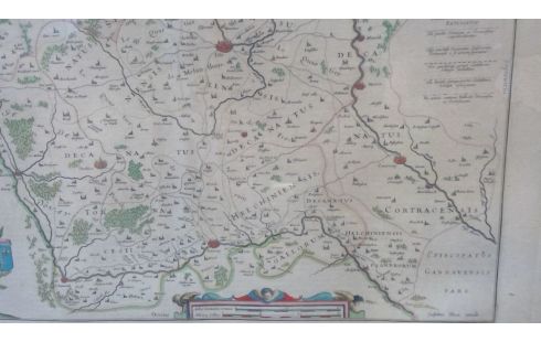 CARTE GÉOGRAPHIQUE LILE 17ÈME