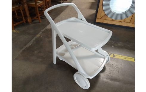 DESSERTE A ROULETTES PLASTIQUE