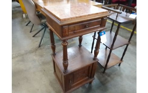 CHEVET 1 TIROIR DESSUS MARBRE