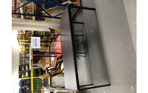 TABLE COULEUR HETRE FONCE + RALLONGE