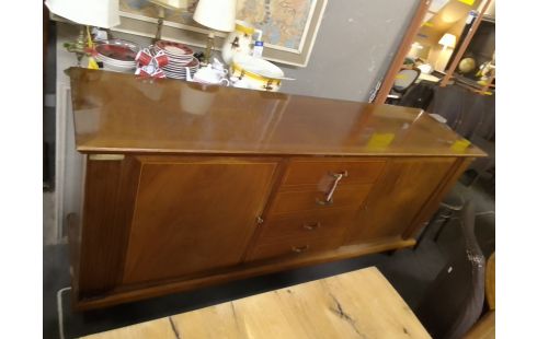 BUFFET ACAJOU 2 PORTES 4 TIROIRS